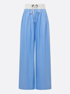Casual Color Block Straight Pants