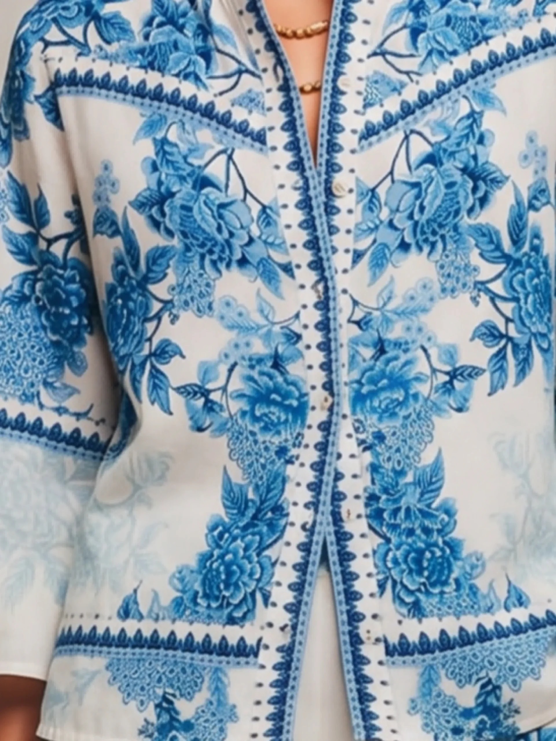 Casual Floral Printing Shirt