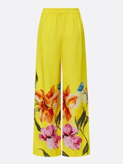 Casual Floral Printing Wide Leg Pants