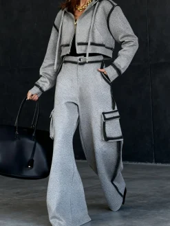 Casual Gradient Pattern Cargo Pants Sweatpants & Joggers