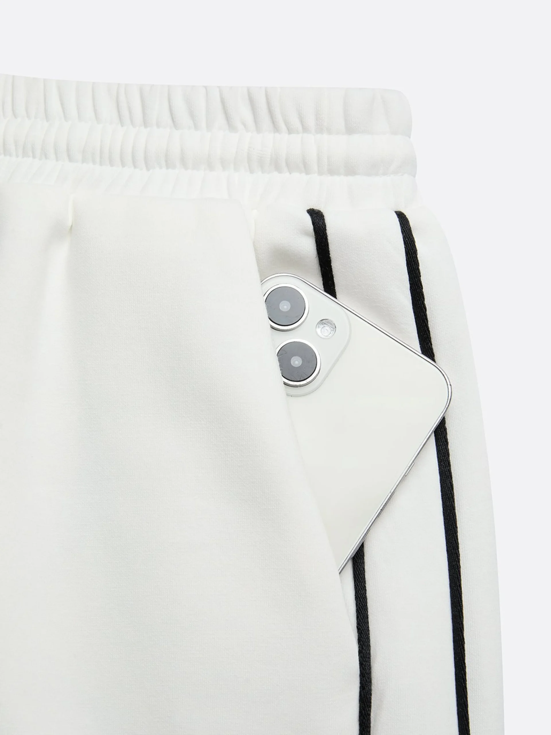 Casual High Waist Wide Leg Pants Color Block H-Line Daily Trousers