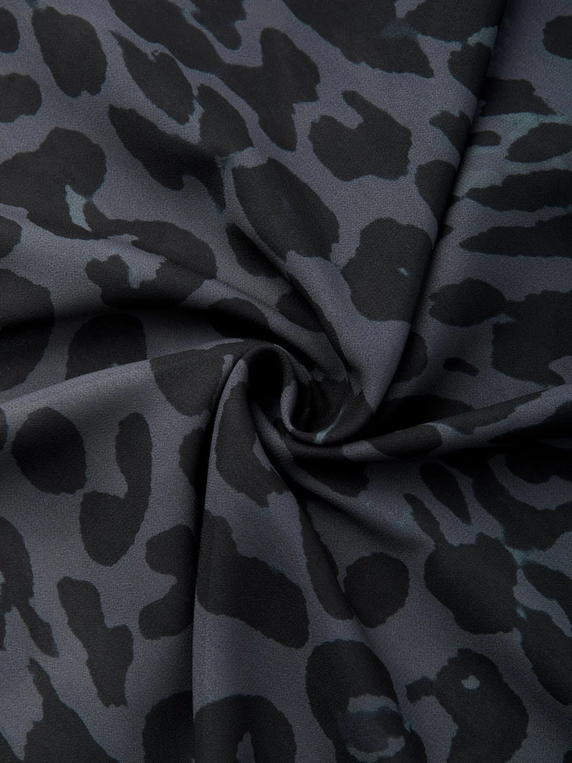 Casual Leopard Printing Shawl Collar Blouse