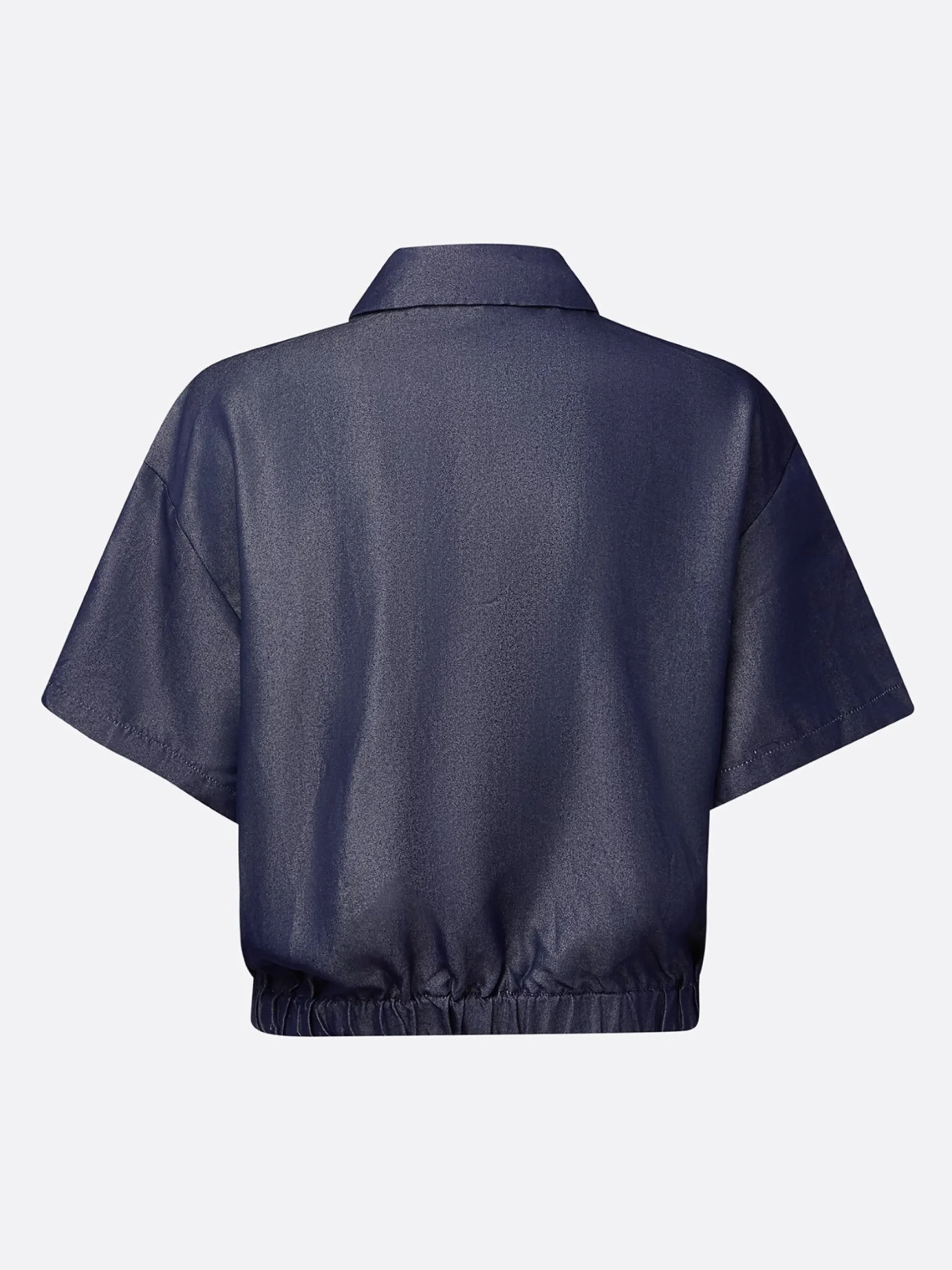 Casual Plain Shirt Collar Soft Tencel Denim Shirt
