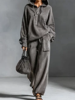 Casual Plain Straight Pants