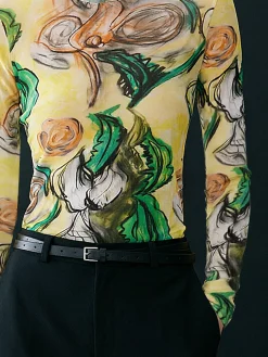 Casual Random Print Crew Neck T-shirt
