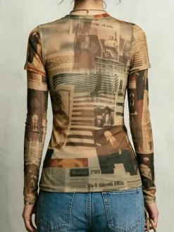 Casual Scenery Crew Neck T-shirt