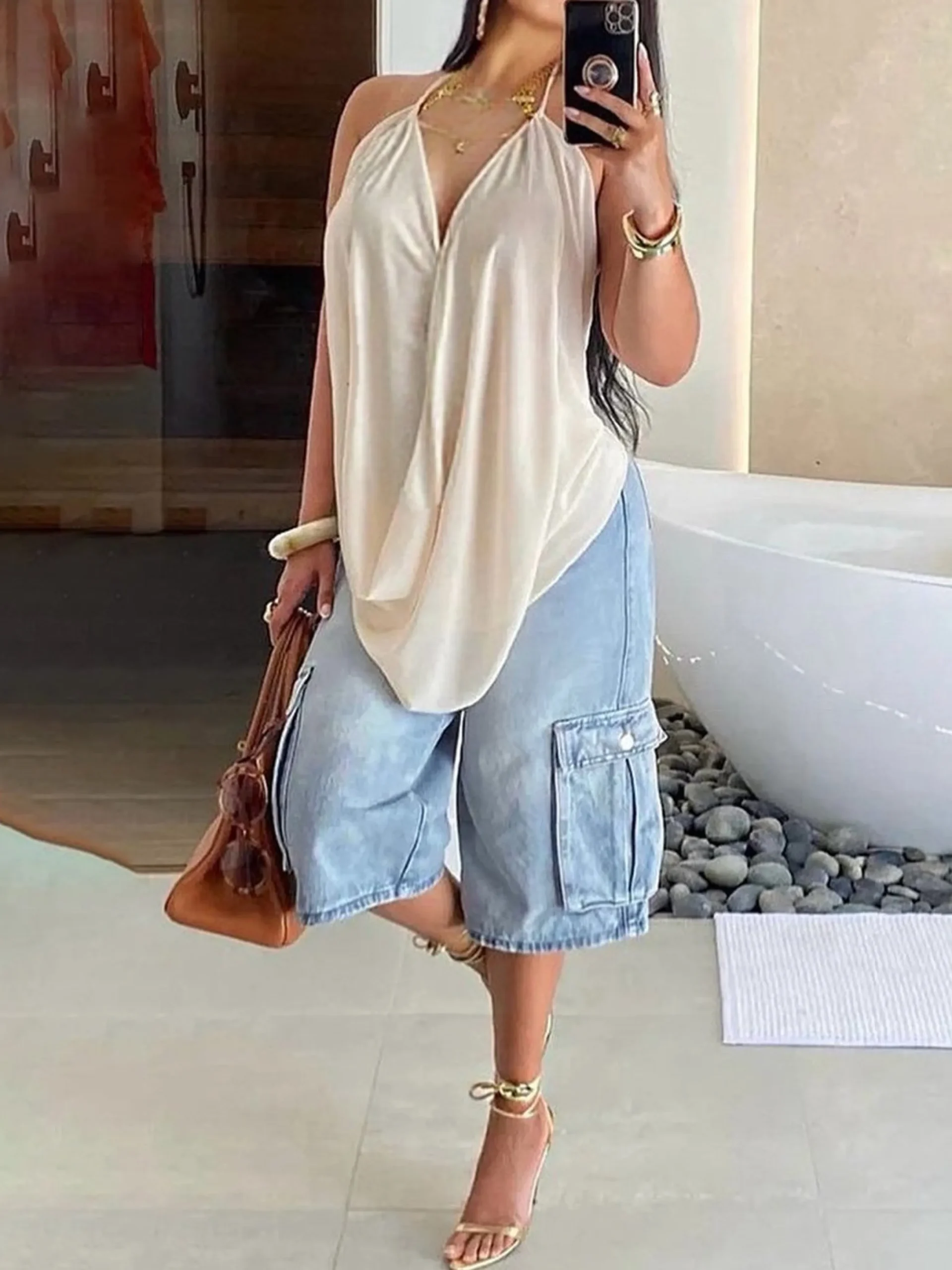 Casual Sheer Flowy Spaghetti Strap Camisole