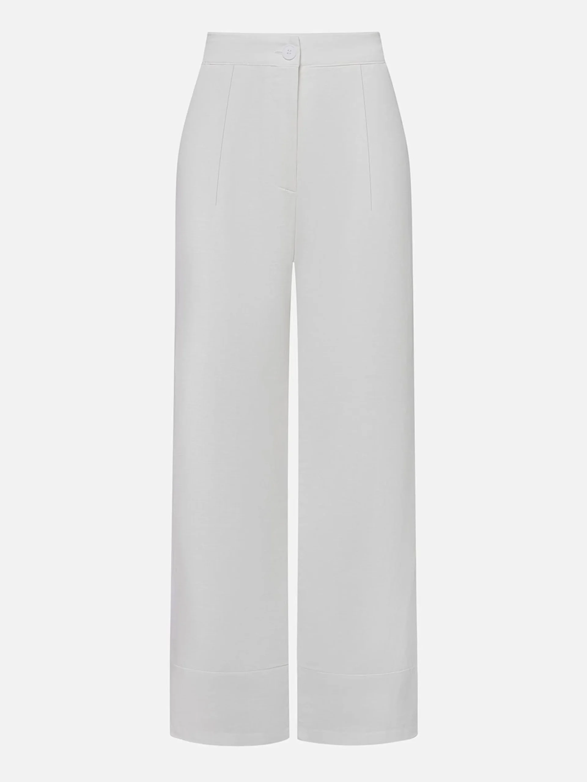 Casual Solid High Waisted H-Line Trousers