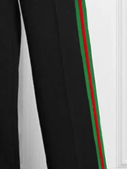 Color Block Urban Pocket Fashion Pants