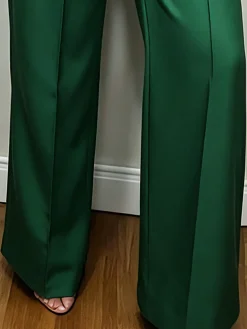 Cotton And Linen Casual Plain Straight Pants