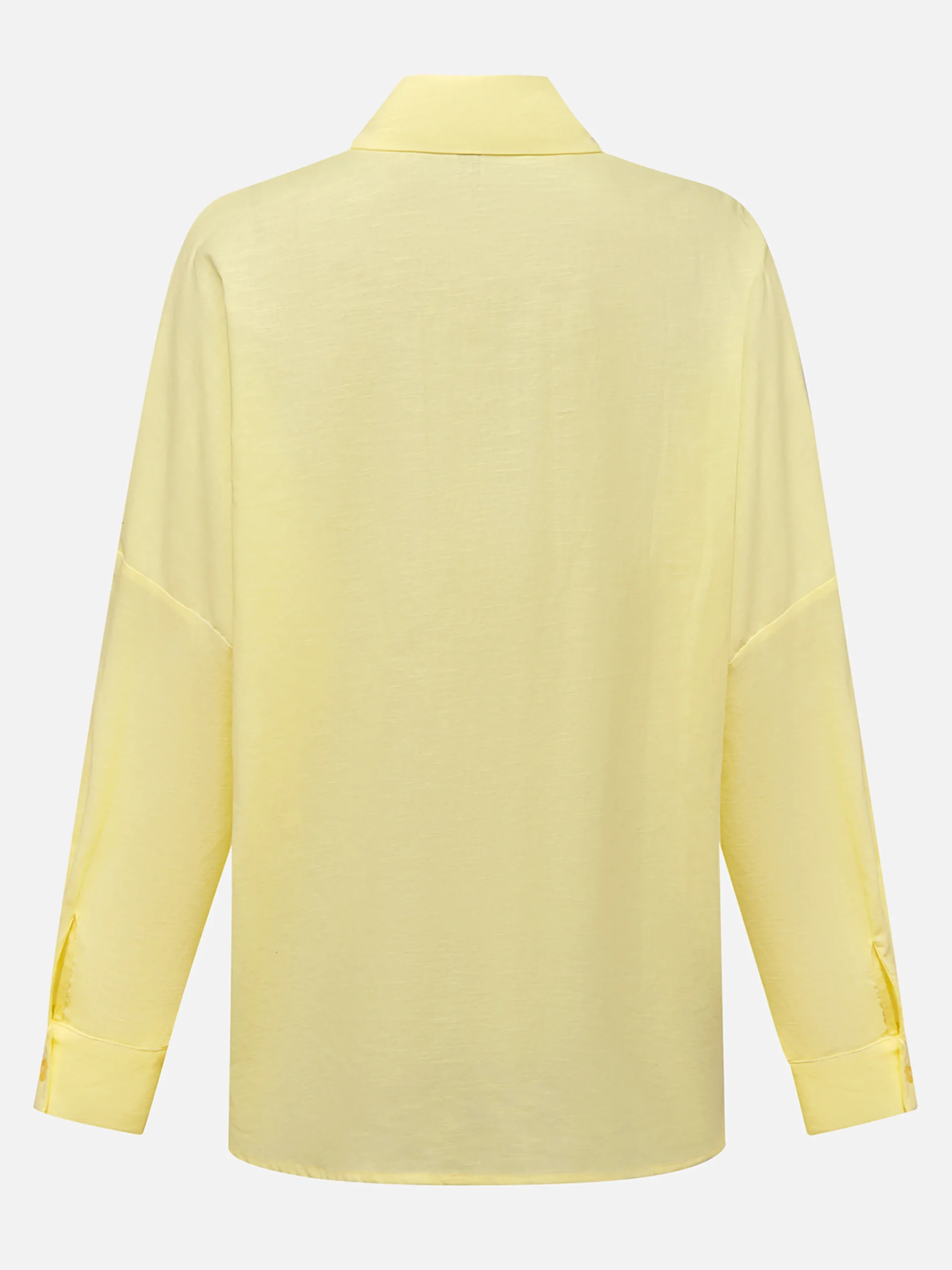 Cotton And Linen Casual Plain Raglan Sleeves Shirt