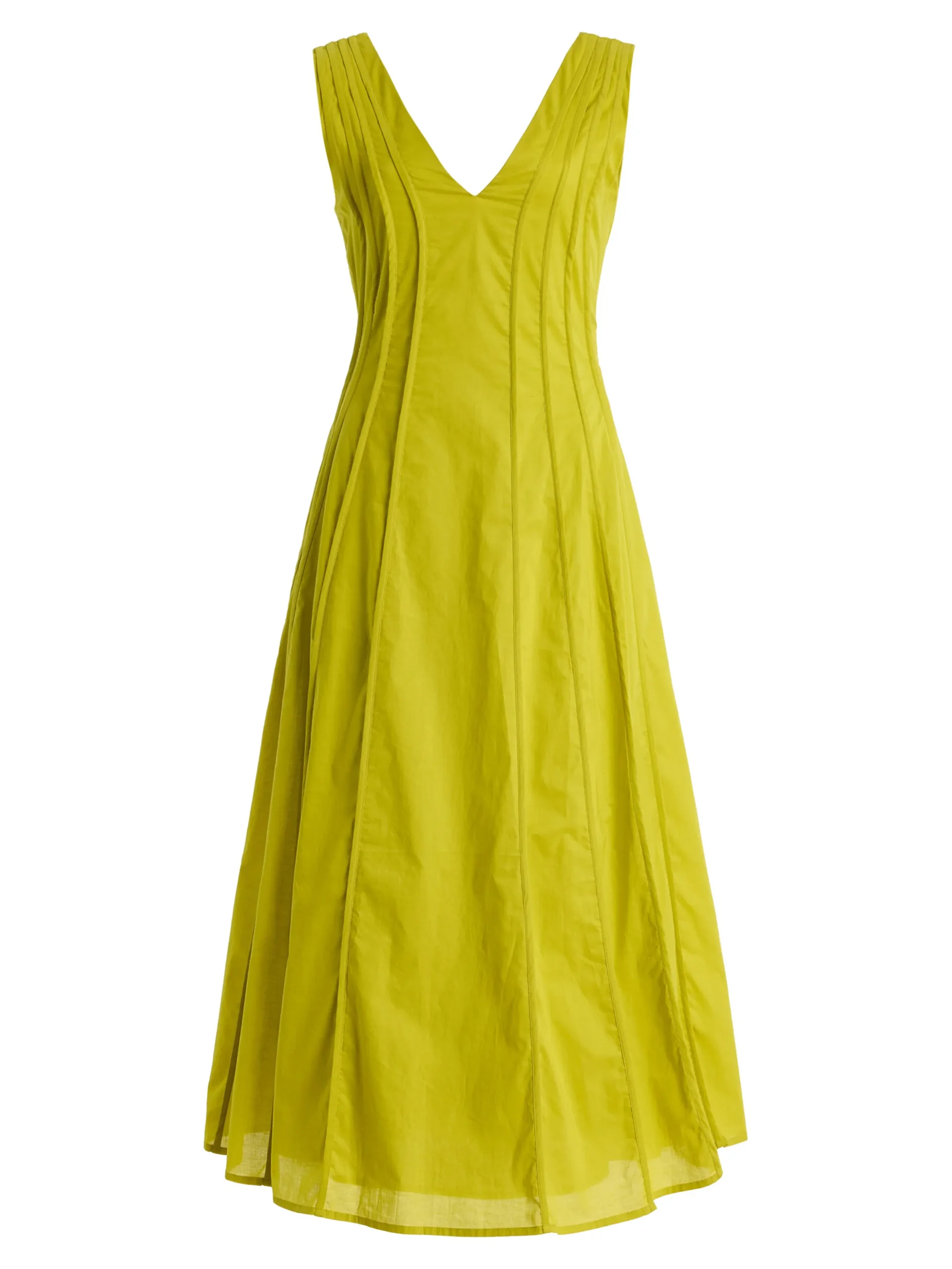 Cotton And Linen Casual Plain Ruched Midi Dress