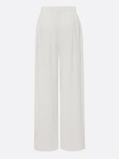 Cotton Casual Plain Wide Leg Pants Fashion Pants