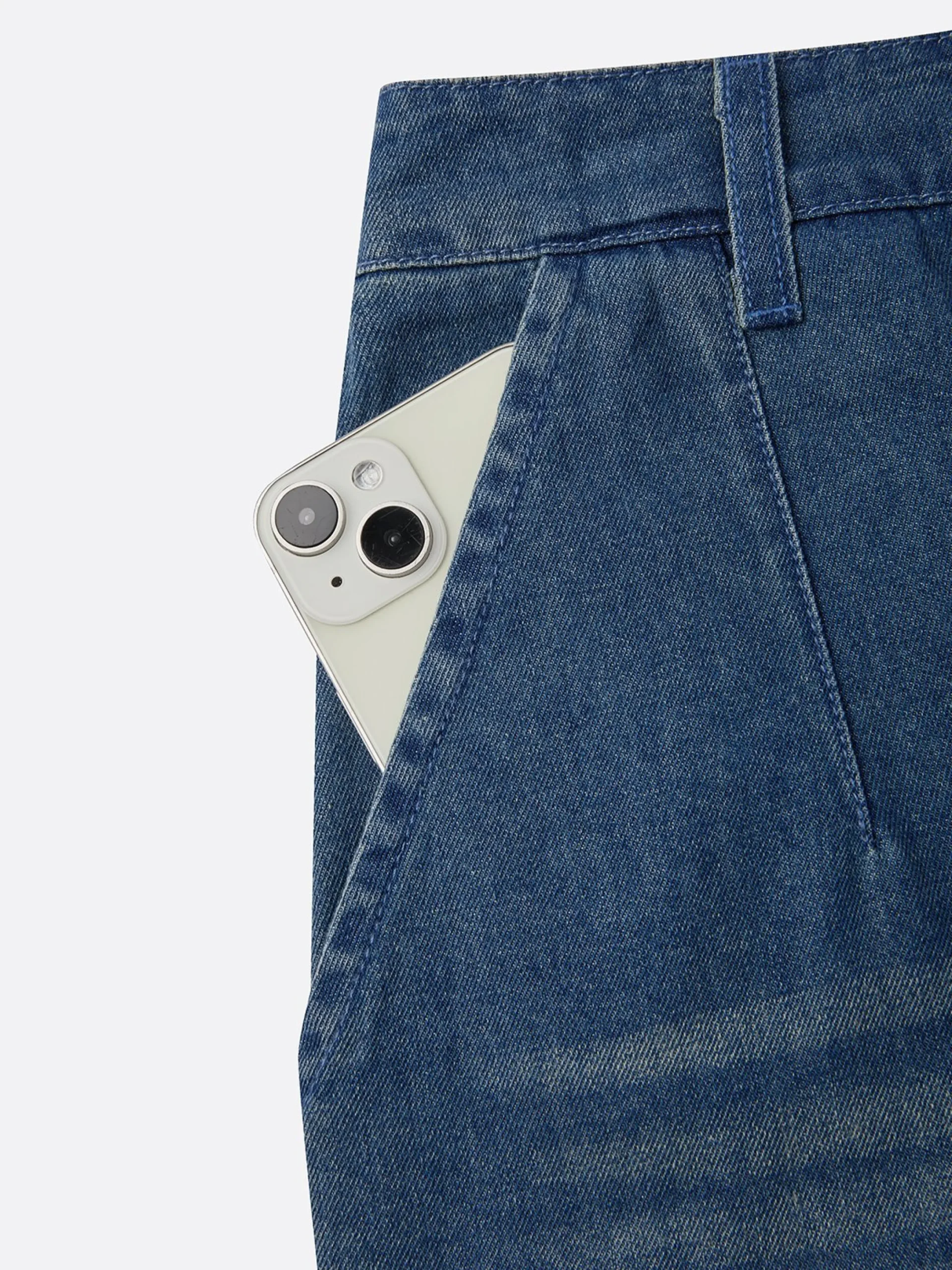 Denim Buttoned Casual Jeans