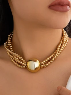 Elegant Beaded Multi-layer Necklace