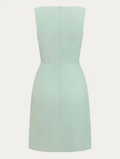 Elegant Crew Neck Dress With No