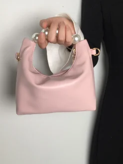 Elegant Imitation Pearl Handbag Thin Chain Strap Crossbody Bag