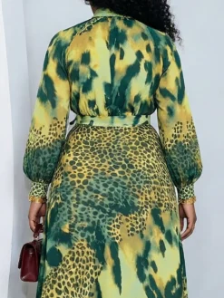 Elegant Leopard Printing Blouse