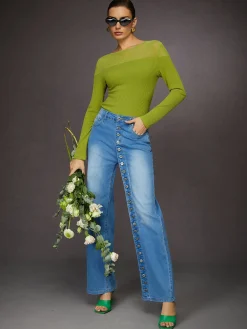 Elegant Plain Crew Neck Blouse