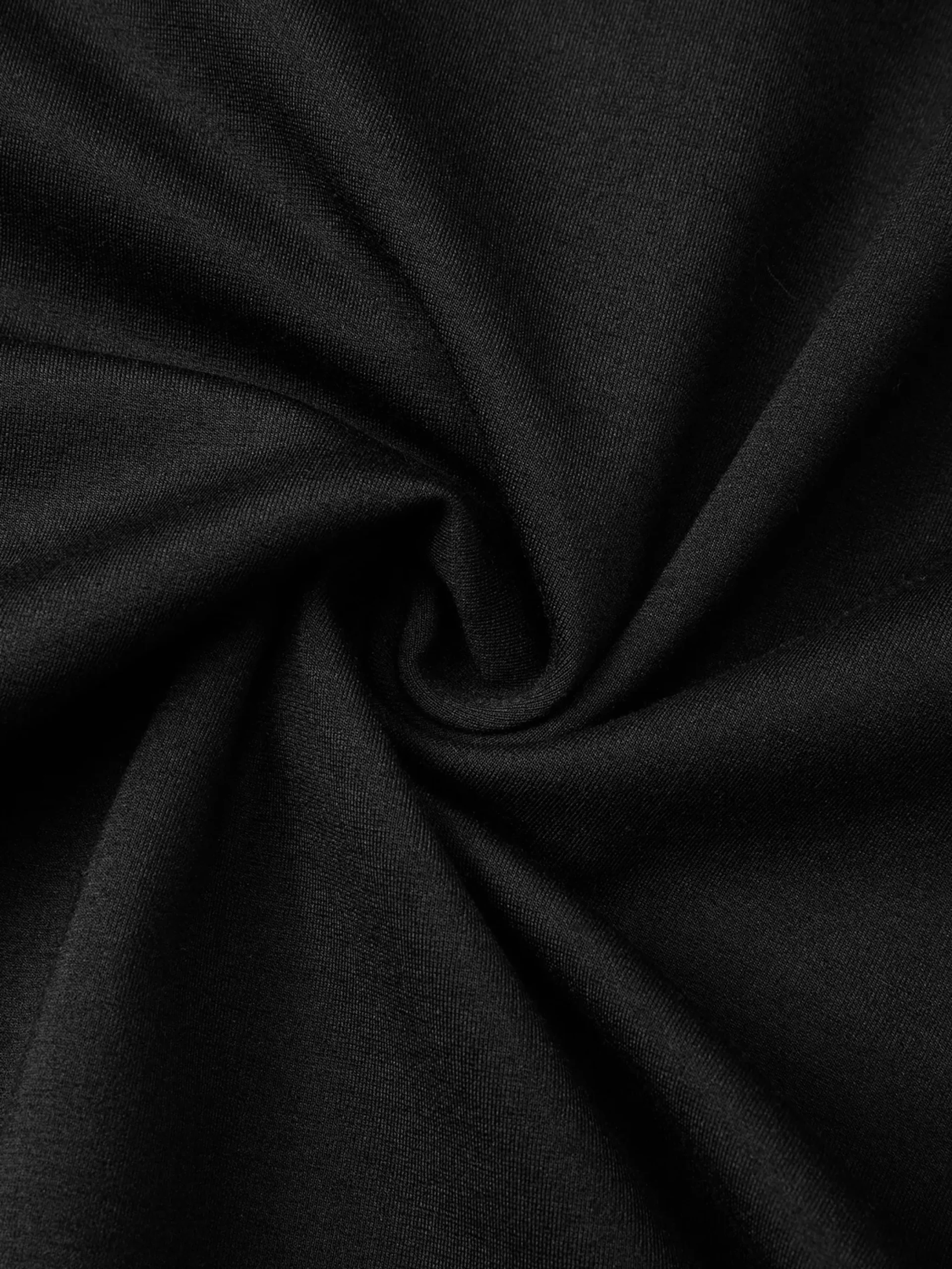 Elegant Plain Mesh Split Joint Cold Shoulder Knee Length Dress
