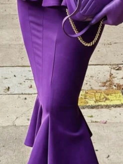 Elegant Plain Midi Skirt