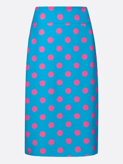 Elegant Printing Polka Dots Midi Skirt