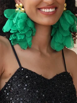 Floral Tassel Earrings