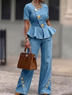Plain Urban Denim Jeans