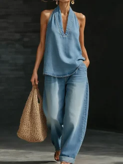 Plus Size Casual Loosen Denim Jeans