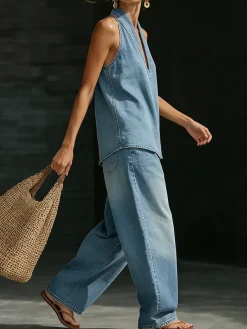 Plus Size Casual Loosen Denim Jeans