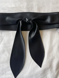 PU Plain Waist Band With Belt