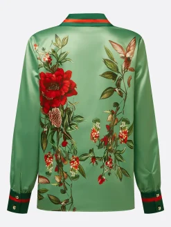 Satin Urban Floral Shirt