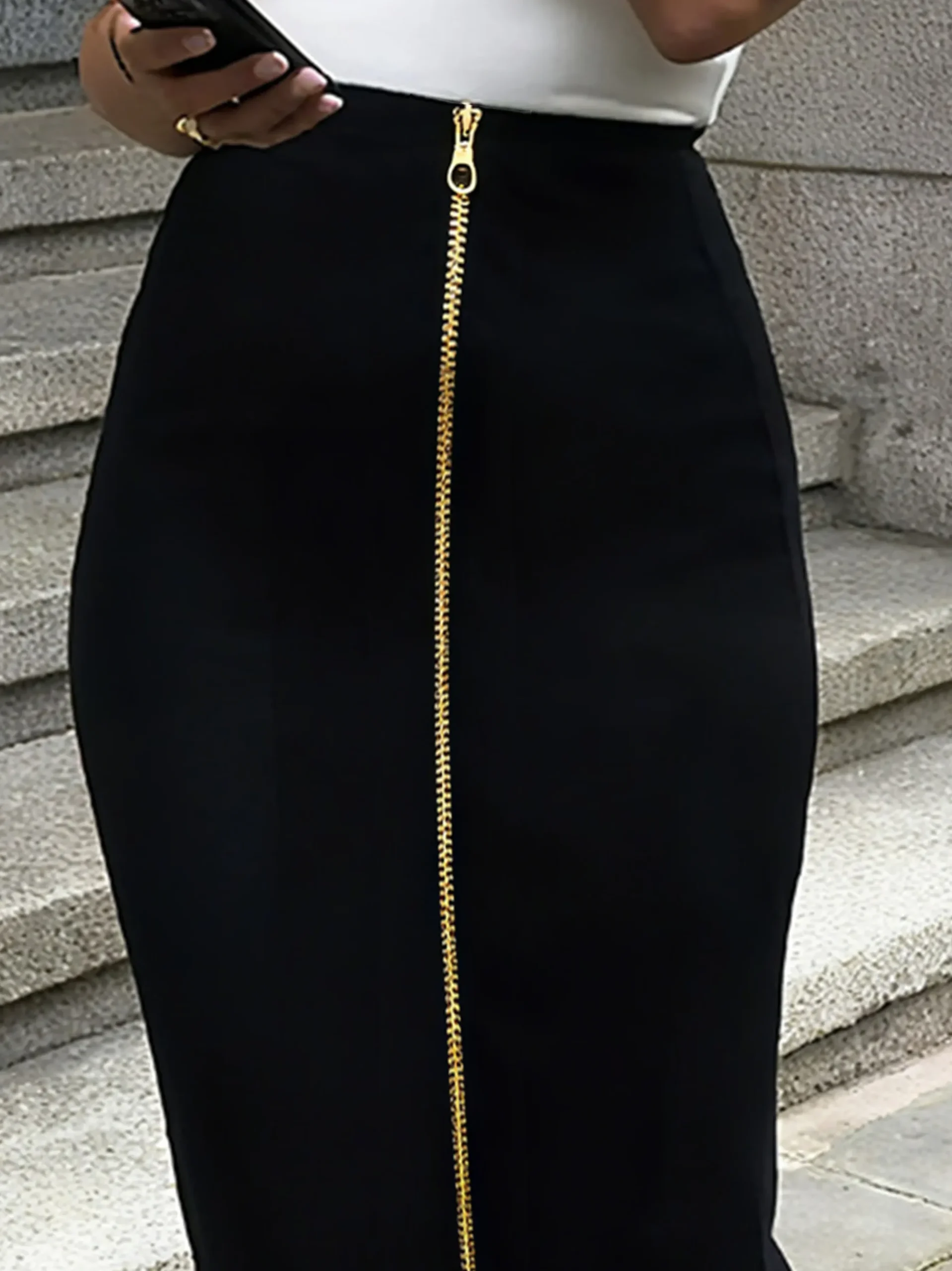 Stylewe Women Urban Natural Bodycon Maxi Skirt Slim Fit Daily Spring Fall