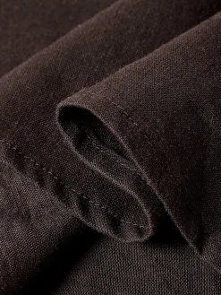 STYLE WE x CHILLINEN | Linen Cotton And Linen Crew Neck Plain Blouse