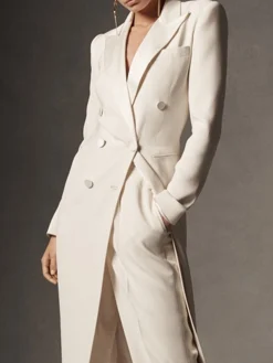 Tuxedo Shawl Collar Urban Long Blazer