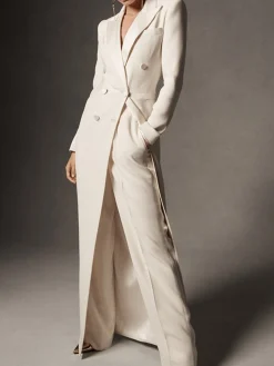 Tuxedo Shawl Collar Urban Long Blazer
