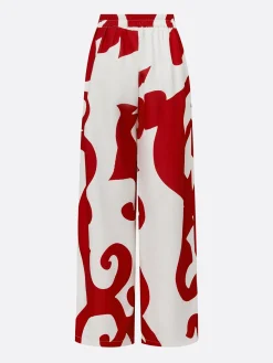 Urban Abstract Print Relaxed Pants