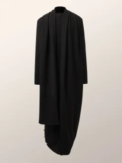 Urban Buttoned Stand Collar Dress