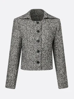 Urban Color Block Shawl Collar Jacket