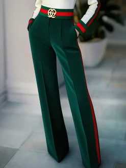 Urban Color Block Straight Pants