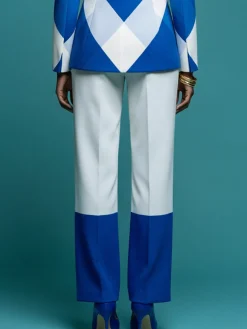 Urban Color Block Straight Pants