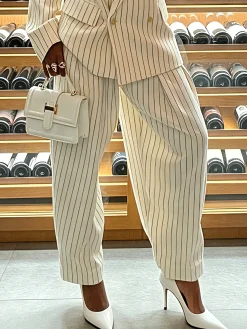 Urban Color Block Striped Turnip Pants