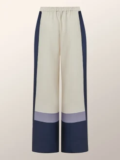 Urban Color Block Wide Leg Pants