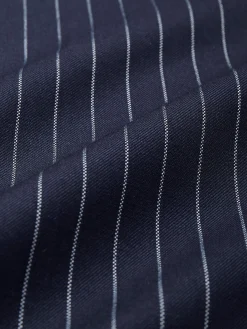 Urban Double Breasted Striped Lapel Collar Blazer