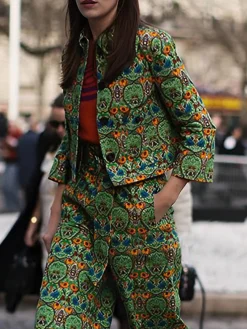 Urban Ethnic Regular Fit Stand Collar Jacket