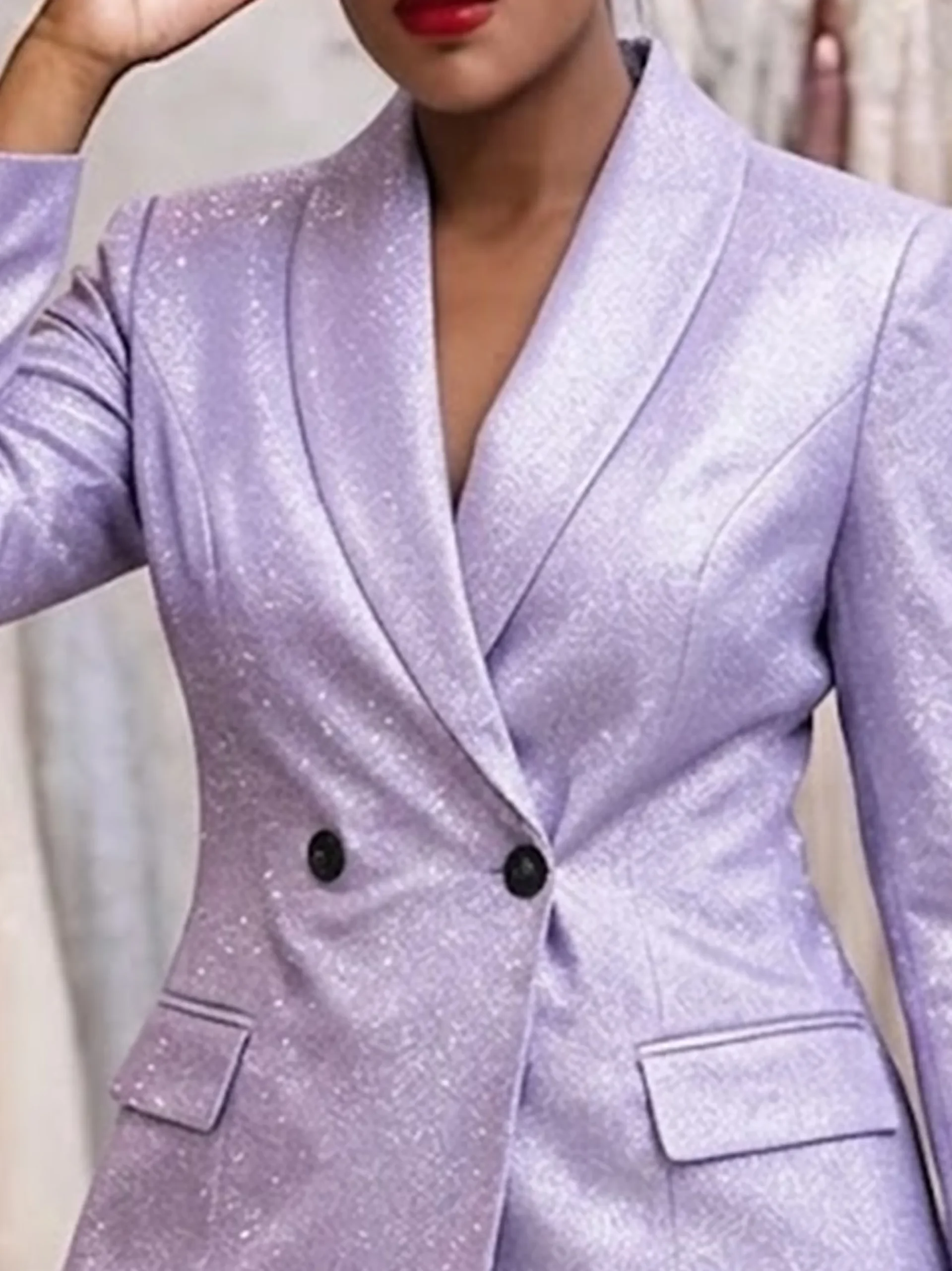Urban Flash Plain Shawl Collar Blazer