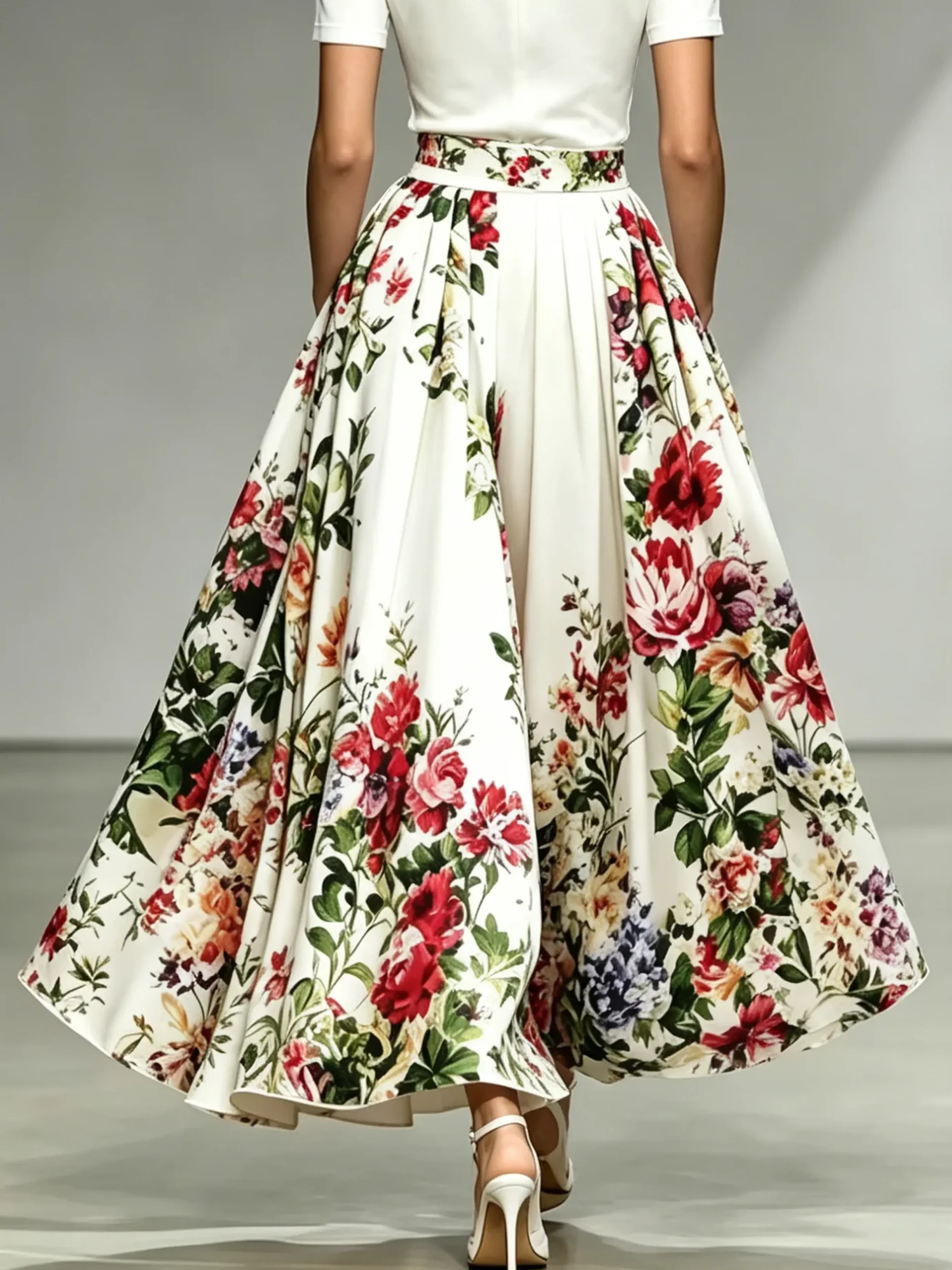 Urban Floral Maxi Skirt