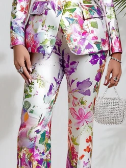 Urban Floral Straight Pants