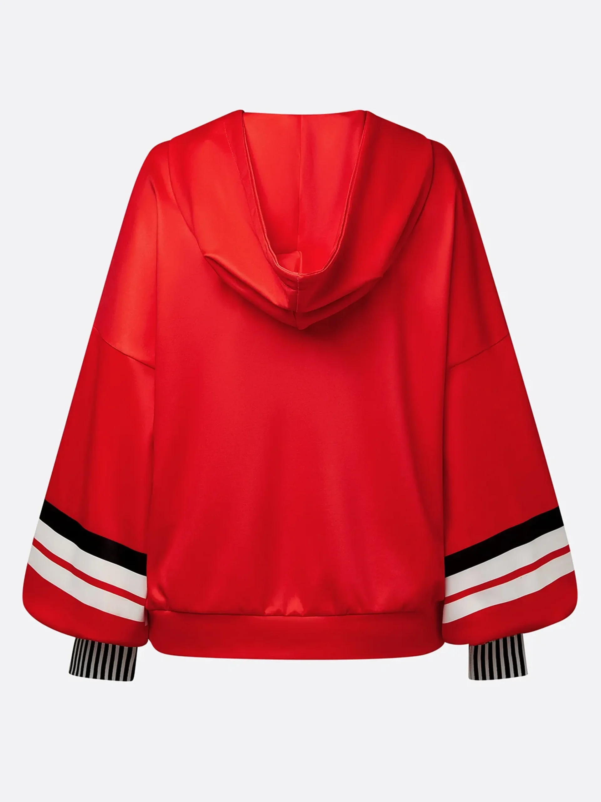 Urban Geometric Relaxed Fit Hoodie