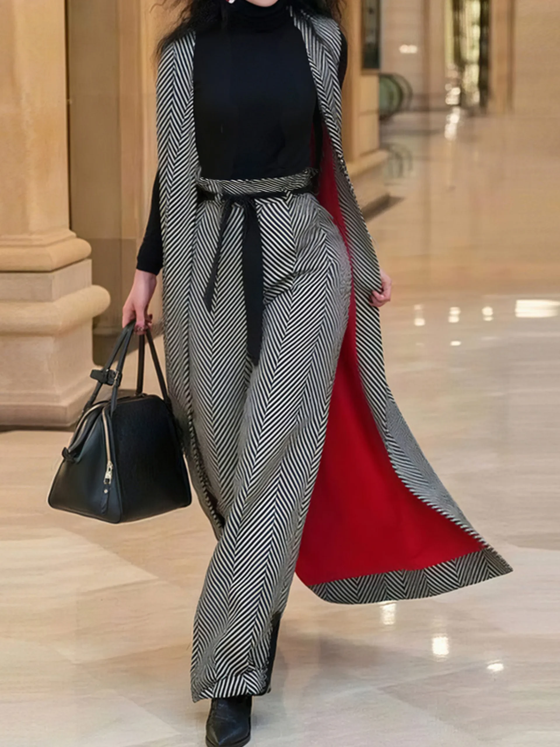 Urban Herringbone Overall Bib Pants